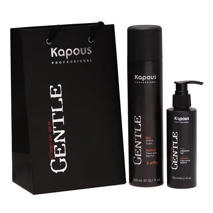 Kapous Professional Gentlemen Мужской набор для комфортного бритья «Gentlemen» Мужской набор для комфортного бритья 