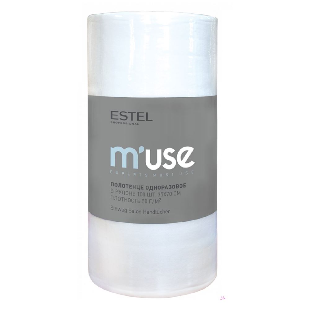 Estel Professional Accessories M'Use Полотенце одноразовое 35х70 см в рулоне спанлейс "классика"  Полотенце одноразовое 35х70 см в рулоне спанлейс "классика" 