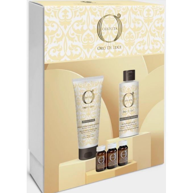 Barex Olioseta Oro Di Luce Набор Filler Experience Set Набор: протеиновый филлер, шампунь, флюид-филлер