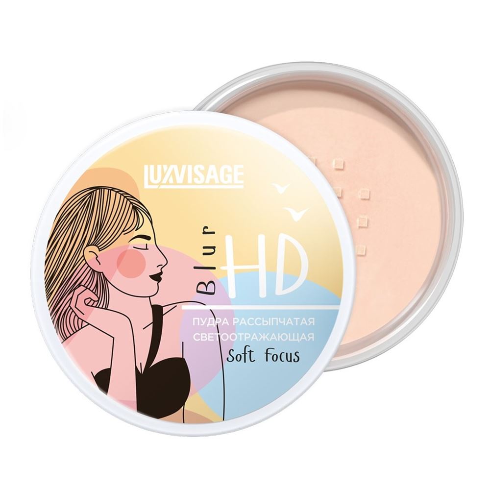 Luxvisage Make Up Пудра рассыпчатая светоотражающая HD Blur Soft Focus универсальный Пудра рассыпчатая 