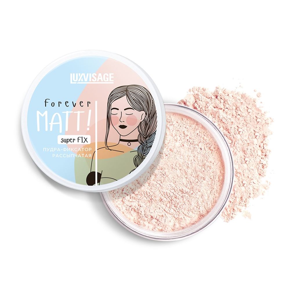 Luxvisage Make Up Пудра-фиксатор рассыпчатая Forever MATT! super FIX бесцветный Пудра-фиксатор рассыпчатая