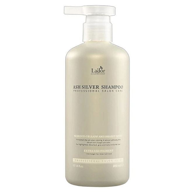 La'dor  Hair Care Ash Silver Shampoo Увлажняющий оттеночный шампунь для светлых волос