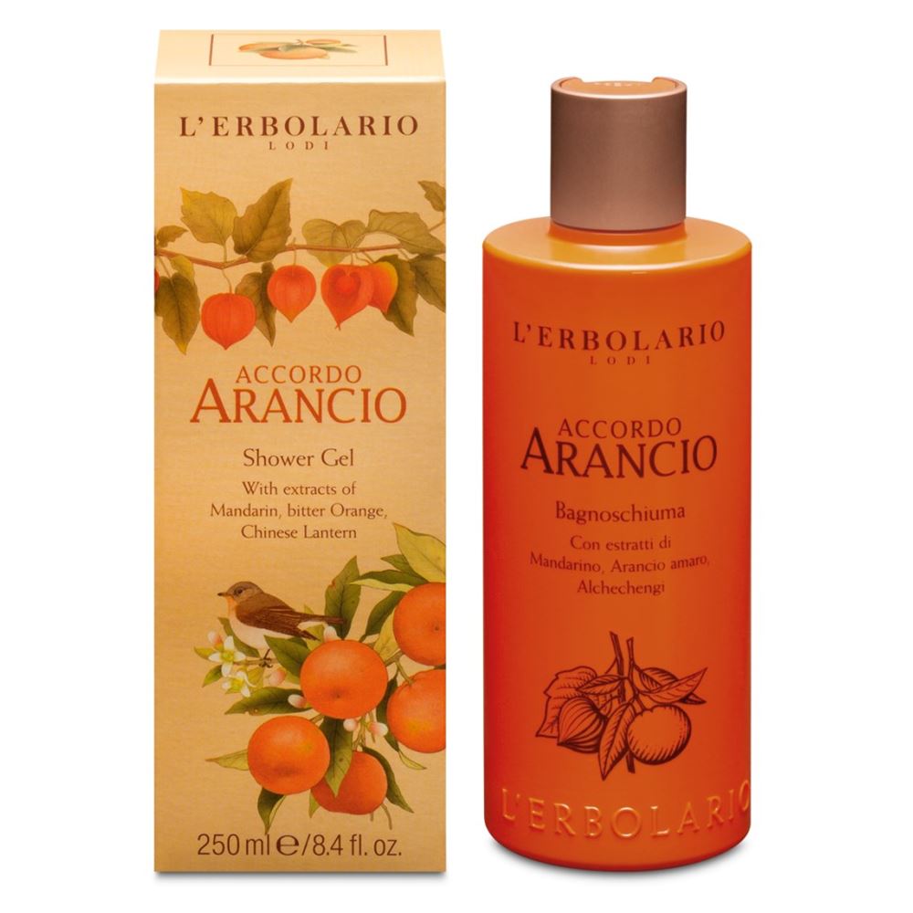 L`Erbolario Body Care Accordo Arancio Shower Gel Гель для душа с ароматом цитруса 