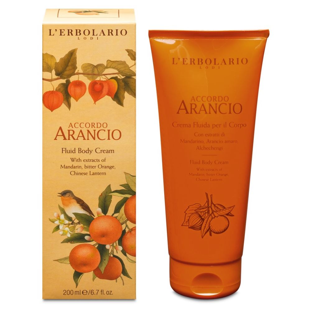 L`Erbolario Body Care Accordo Arancio Fluid Body Cream  Крем-флюид для тела с ароматом цитруса