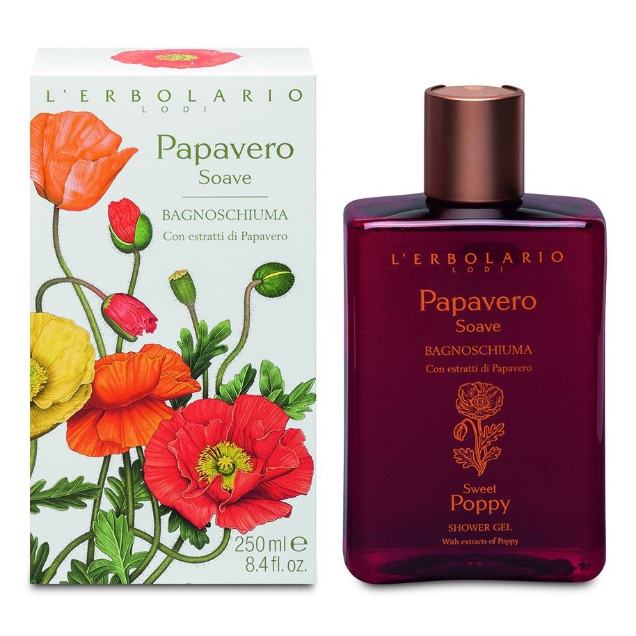 L`Erbolario Body Care Sweet Poppy bath gel Гель для душа с антиоксидантным и защитным действием