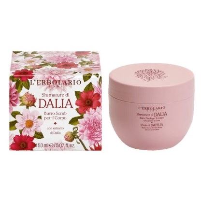 L`Erbolario Body Care Shades of Dahlia Butter Scrub for the Body Скраб для тела с экстрактом георгина