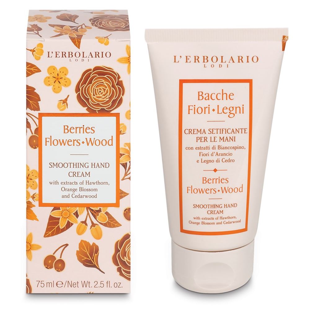 L`Erbolario Body Care Berries Flowers Wood Smoothing Hand Cream Разглаживающий крем для рук 