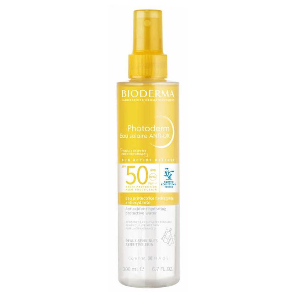 Bioderma Photoderm Photoderm Eau Solaire Anti-Ox SPF 50+ Солнцезащитный антиоксидантный увлажняющий спрей