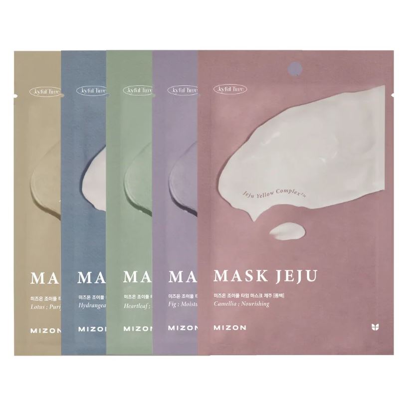 Mizon Mask & Scrab Joyful Time Sheet Mask Jeju Тканевые маски