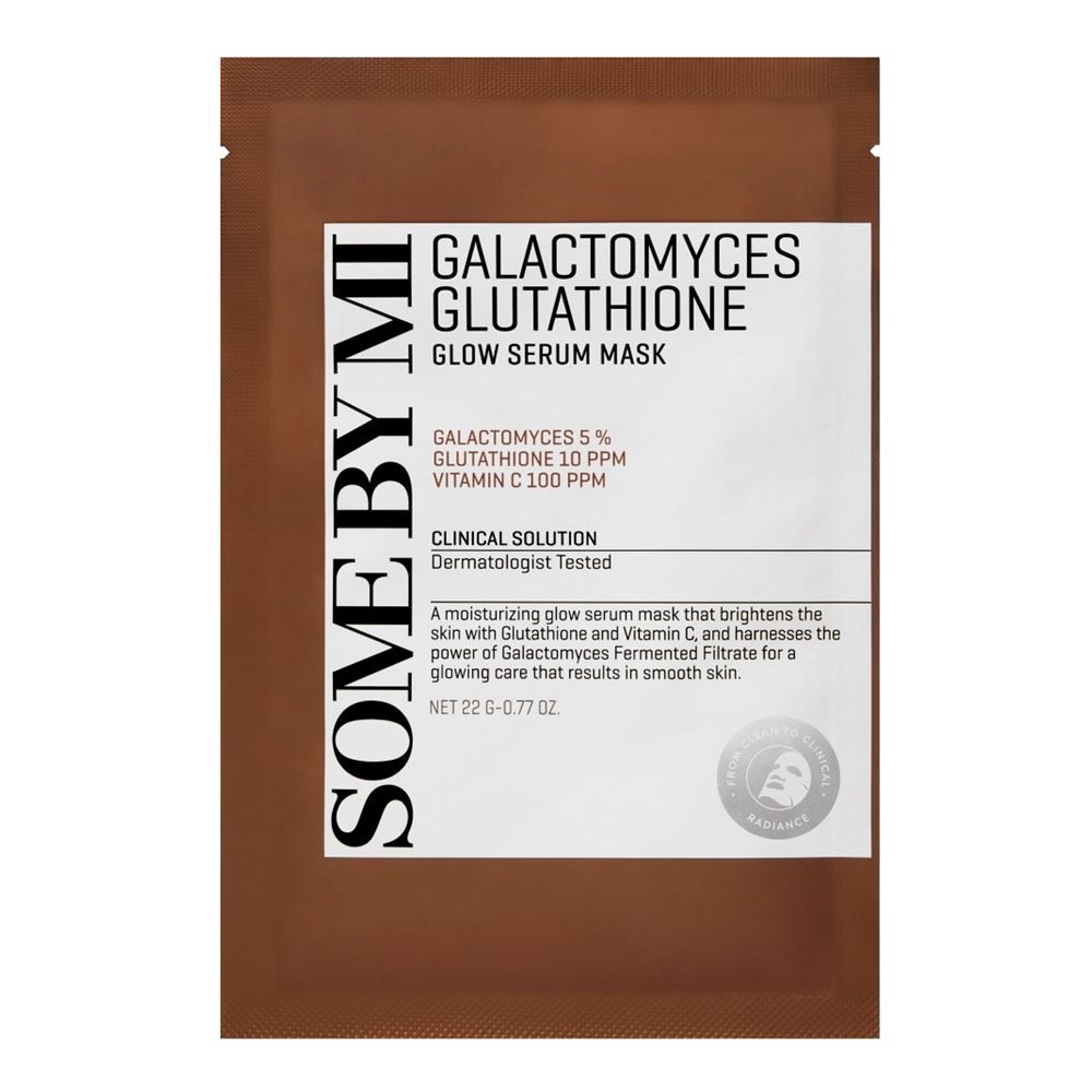 Some By Mi Faсe Care Galactomyces Glutathione Glow Serum Mask Увлажняющая тканевая маска для лица с галактомисисом и глутатионом
