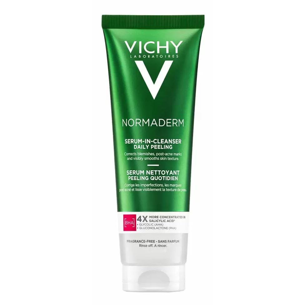 VICHY Normaderm Гель-сыворотка очищающая с эффектом пилинга Serum-in-Cleanser Daily Peeling