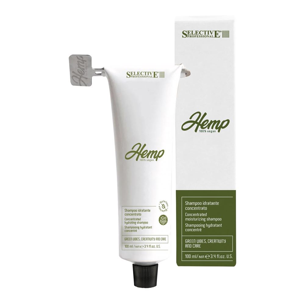 Selective Professional Hemp Hemp Waterless Shampoo Шампунь увлажняющий с концентрированной формулой