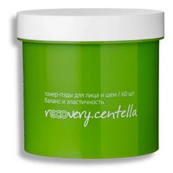 Recovery.centella Тонер-пэды для лица и шеи баланс и эластичность