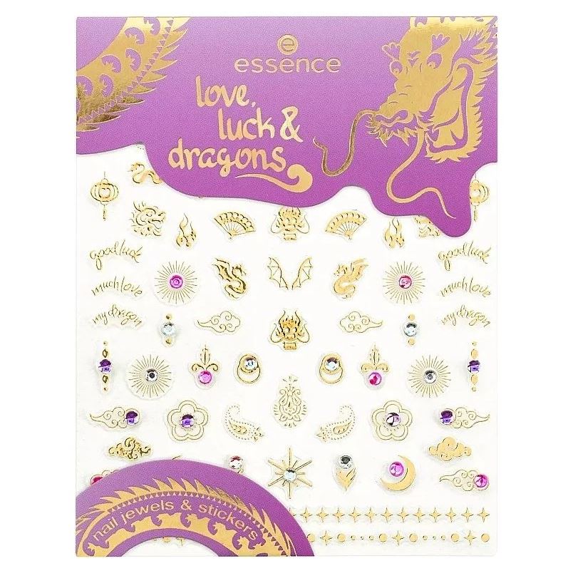Essence Nail Care Love, Luck & Dragons Nail Jewels Stickers Украшения для ногтей