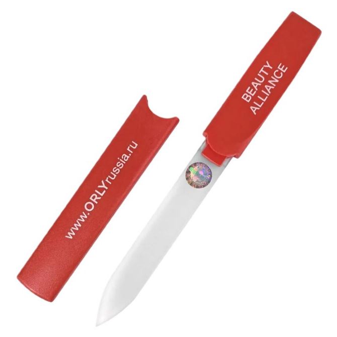 ORLY Инструменты и аксессуары Crystal Line mini Red Стеклянная двусторонняя пилка (абразивность: 360) 