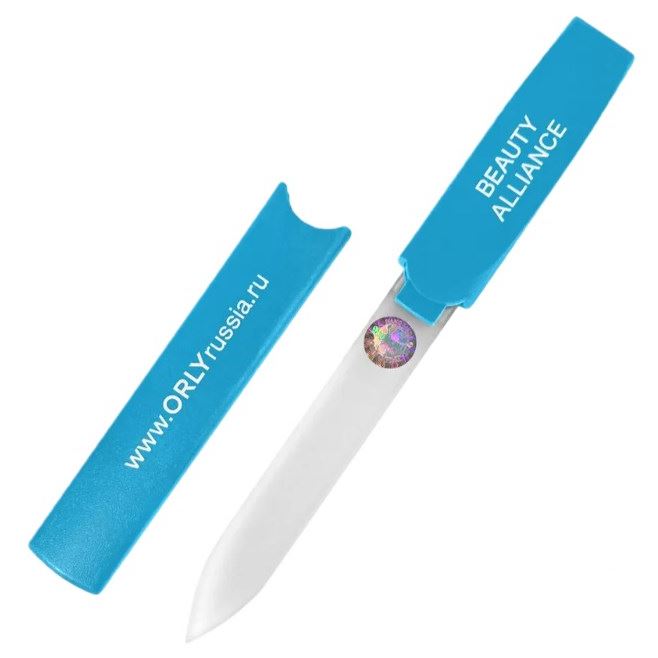 ORLY Инструменты и аксессуары Crystal Line mini Blue Стеклянная двусторонняя пилка (абразивность: 360)
