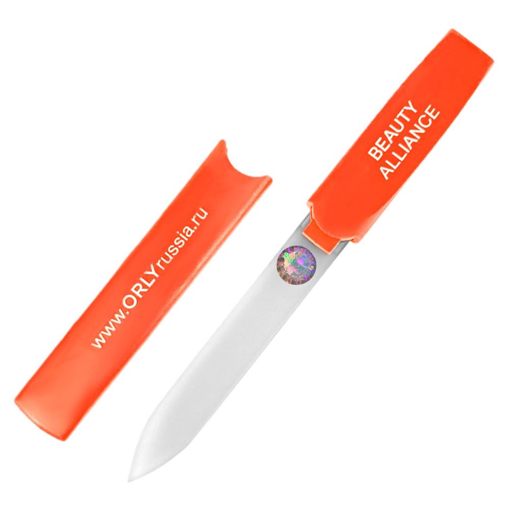 ORLY Инструменты и аксессуары Crystal Line mini Orange Стеклянная двусторонняя пилка (абразивность: 360) 