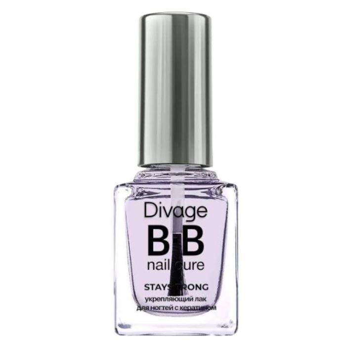 Divage Nail Care Nail Cure BB Stay Strong  Укрепляющий лак для ногтей с кератином