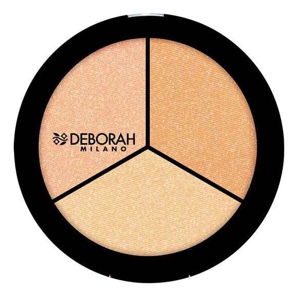 Deborah Milano Make Up Trio Highlighter Palette Палетка хайлайтеров для лица