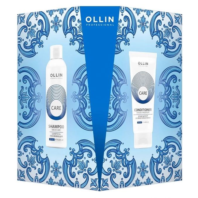 Ollin Professional Care  Набор Care Double Moisture Набор Двойное увлажнение волос: кондиционер Double Moisture 200мл + шампунь Moisture 250мл