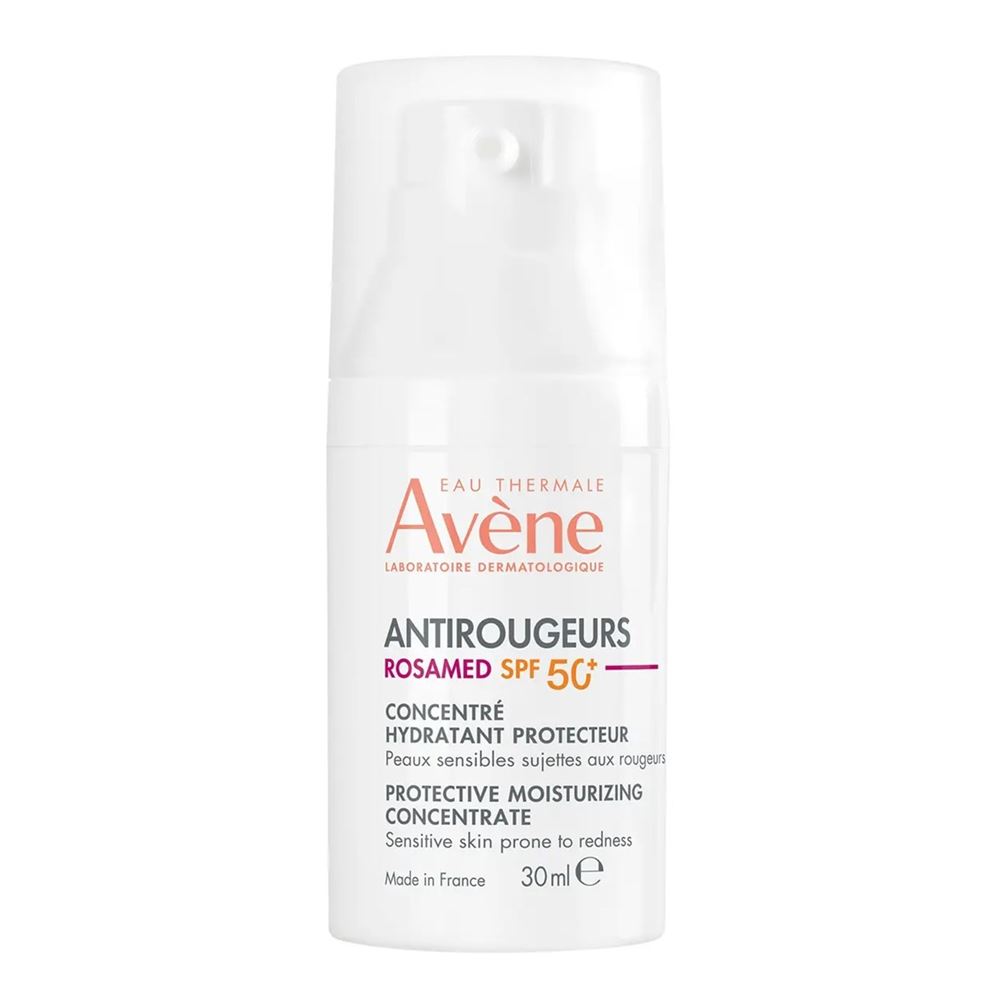 Avene Antiredness Антиружер Защитный увлажняющий концентрат для кожи SPF 50+ Rosamed Защитный увлажняющий концентрат для кожи, склонной к покраснениям SPF 50+