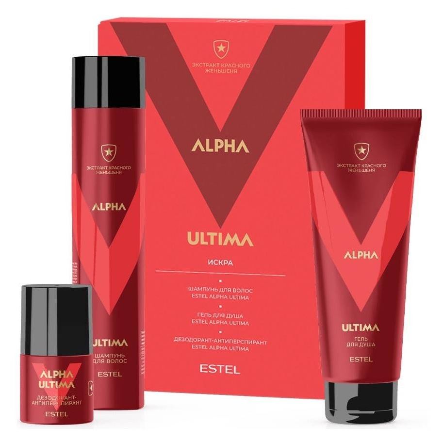 Estel Professional Alpha Homme Набор Alpha Ultima "Искра" Набор: шампунь, гель, дезодорант