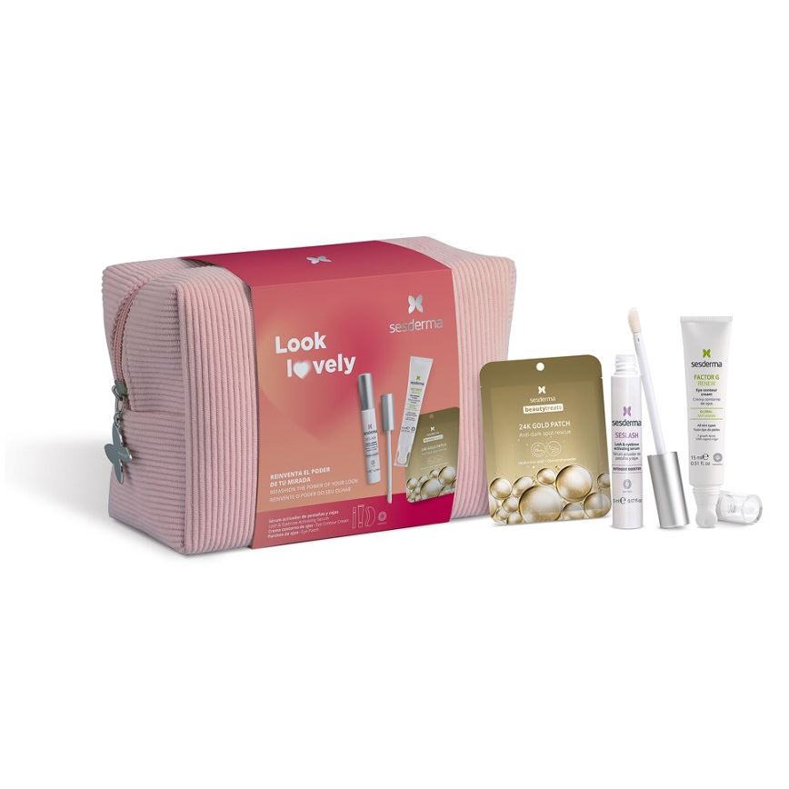 Sesderma Factor G Renew Набор Factor G  Renew\ Lash & Eyebrow Growth Booster\ 24K Gold Patch Набор: Крем-контур для зоны вокруг глаз, Сыворотка активатор роста ресниц и бровей, Маска-патч под глаза