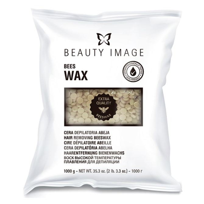Beauty Image Горячий воск  Воск в гранулах пчелиный «Экстра BEES WAX» плотный Воск плотный в гранулах пчелиный 