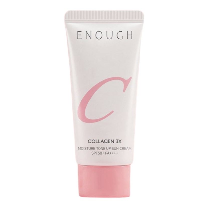 Enough Face Care 3x Collagen Moisture Tone Up Sun Cream SPF50+ PA++++ Крем для лица солнцезащитный 