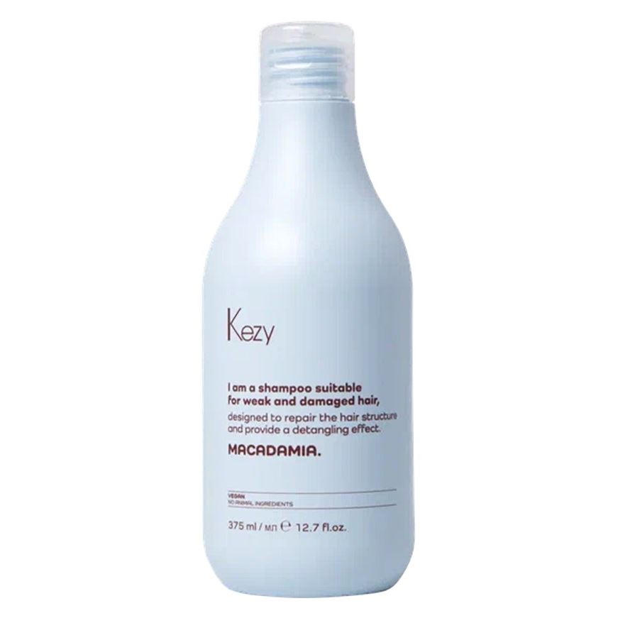 KEZY I am MACADAMIA  I am MACADAMIA Шампунь с маслом макадамии для слабых и поврежденных волос  Шампунь с маслом макадамии для слабых и поврежденных волос 