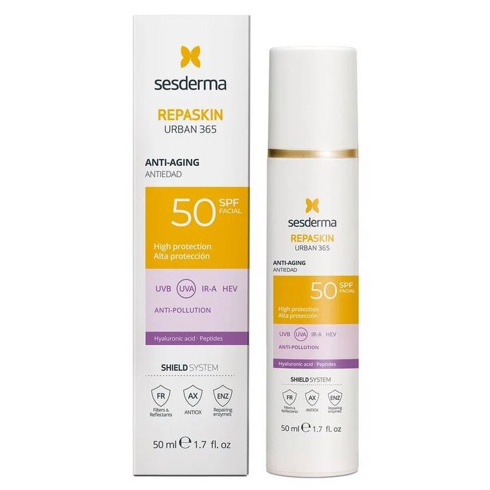 Sesderma Sun Care Repaskin Urban 365 Anti-Aging SPF50 Средство солнцезащитное антивозрастное для лица