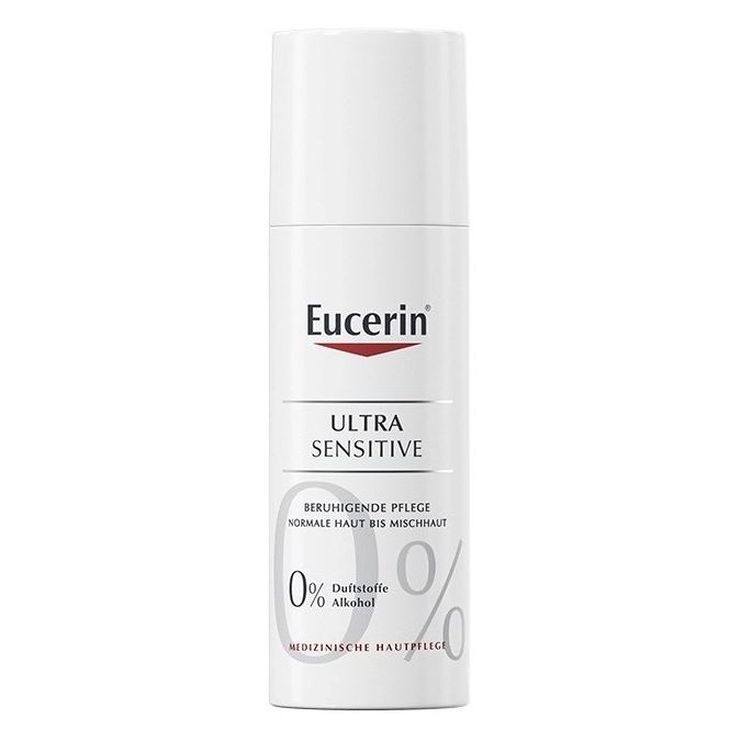 Eucerin Ultrasensitive & Antiredness Utrasensitive Успокаивающий дневной крем  Успокаивающий дневной крем для нормальной и комбинированной кожи лица