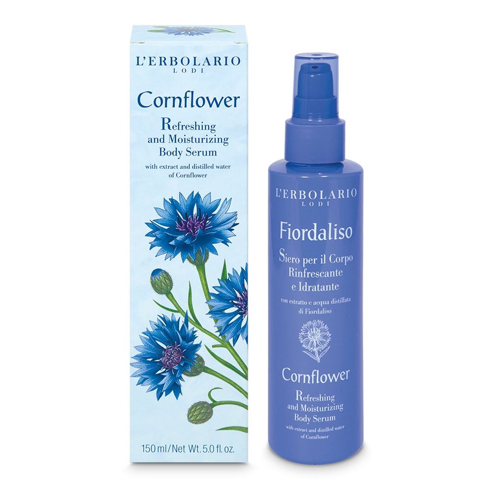 L`Erbolario Body Care Cornflower Refreshing Body Serum Освежающая и увлажняющая сыворотка для тела с экстрактом василька