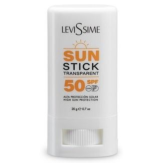 Levissime Alginate Mask Sun stick transparent 50 SPF Солнцезащитный стик