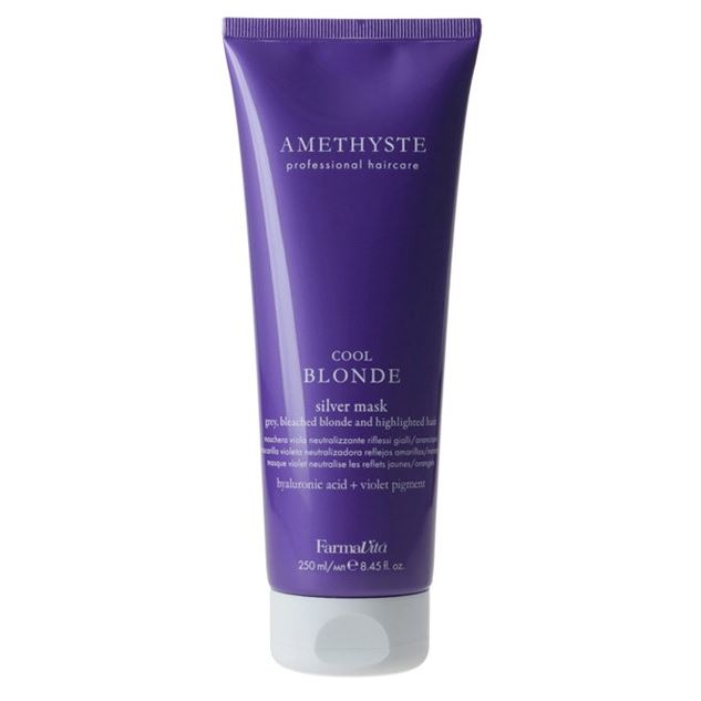 Farmavita Amethyste Professional Amethyste Prof Cool Blonde Silver Mask Антижелтая фиолетовая маска для светлых и седых волос