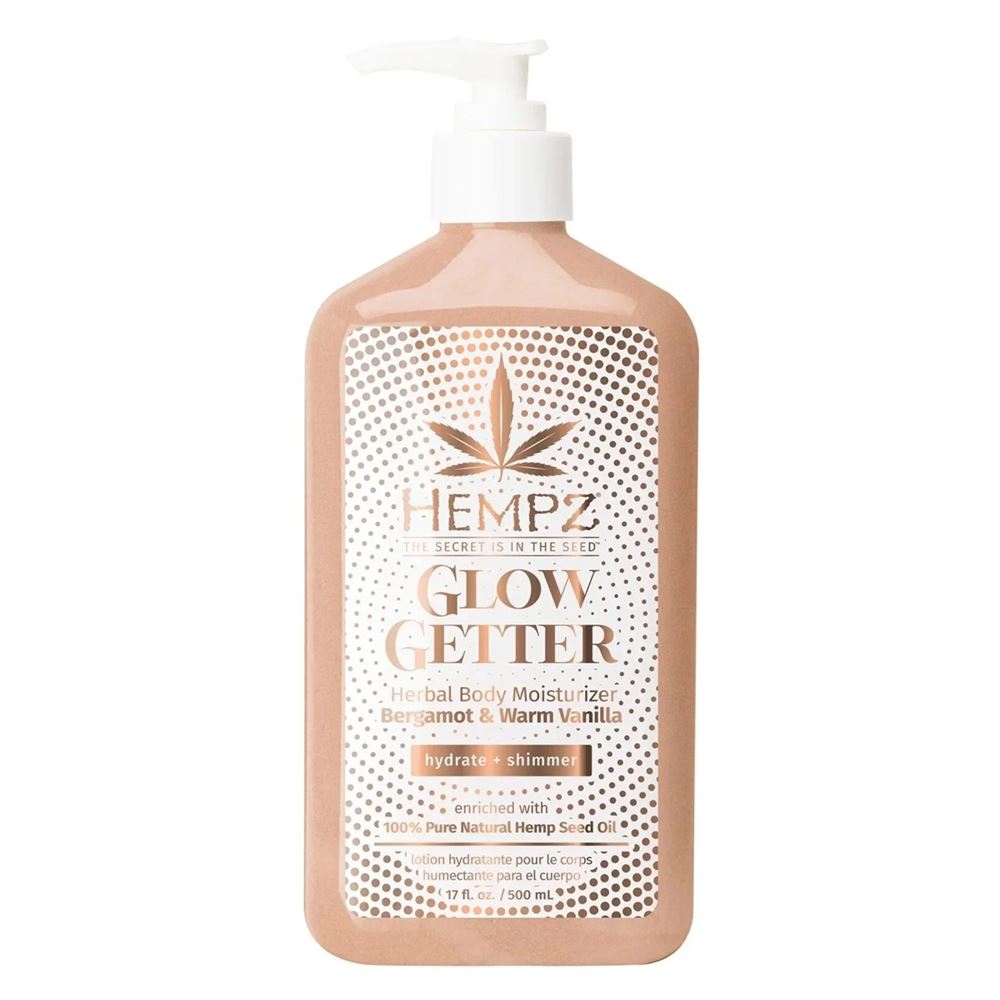 Hempz Body Care Glow Getter Herbal Body Moisturizer Bergamot & Warm Vanilla Молочко для тела с мерцающим эффектом Бергамот и Ваниль