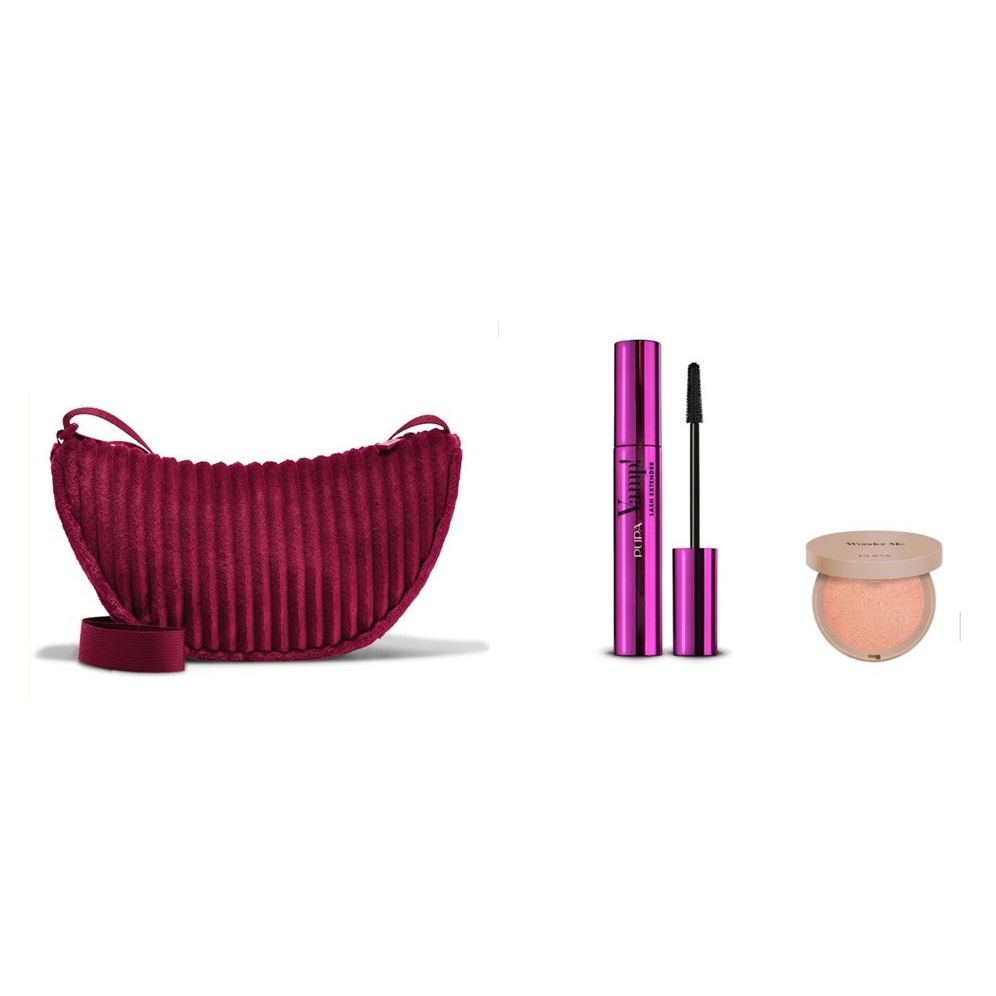 Pupa Gift Sets Vamp! Lash Extender & Wonder Me Glow & Городская сумка Наор: тушь, хайлайтер, сумочка