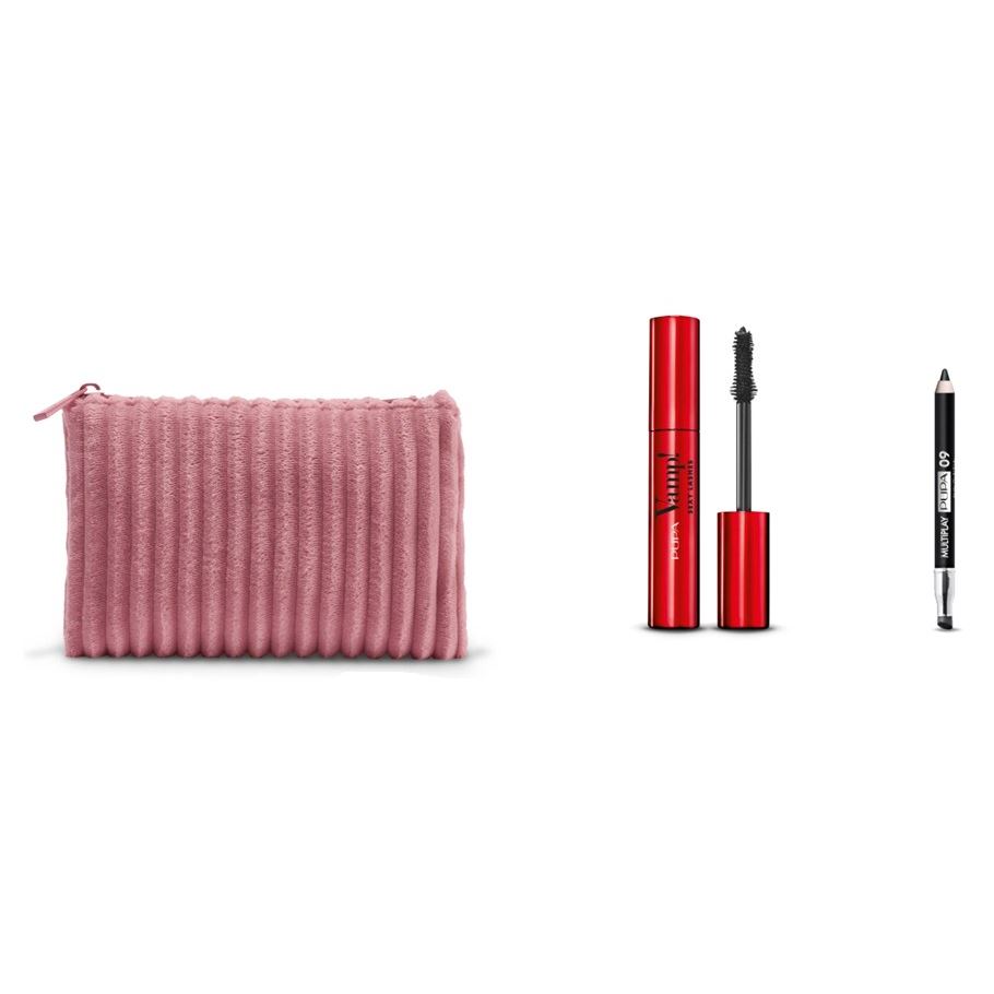 Pupa Gift Sets Vamp! Sexi Lashes & Multiplay & Косметичка special size Набор: тушь, крандаш для глаз, косметичка мини