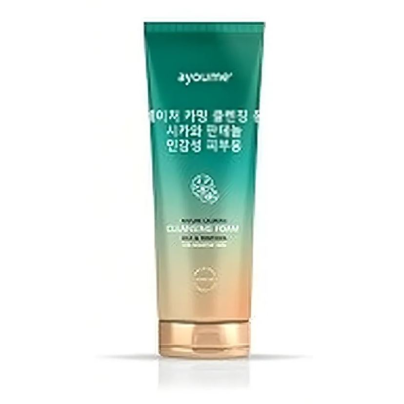 Ayoume Face Care Nature Calming Cleansing Foam Cica & Pantenol Пенка для лица успокаивающая с экстрактом центеллы азиатской и пантенолом 
