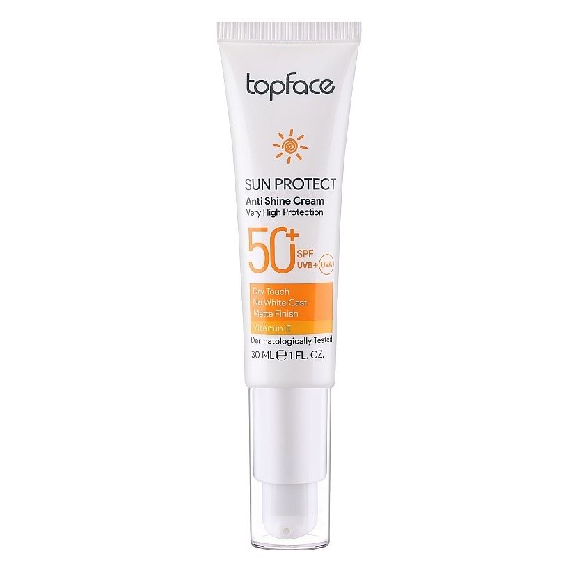 Topface Make Up Sun Protect Anti Shine Spf  50+ Солнцезащитный крем с защитой от блеска 50+
