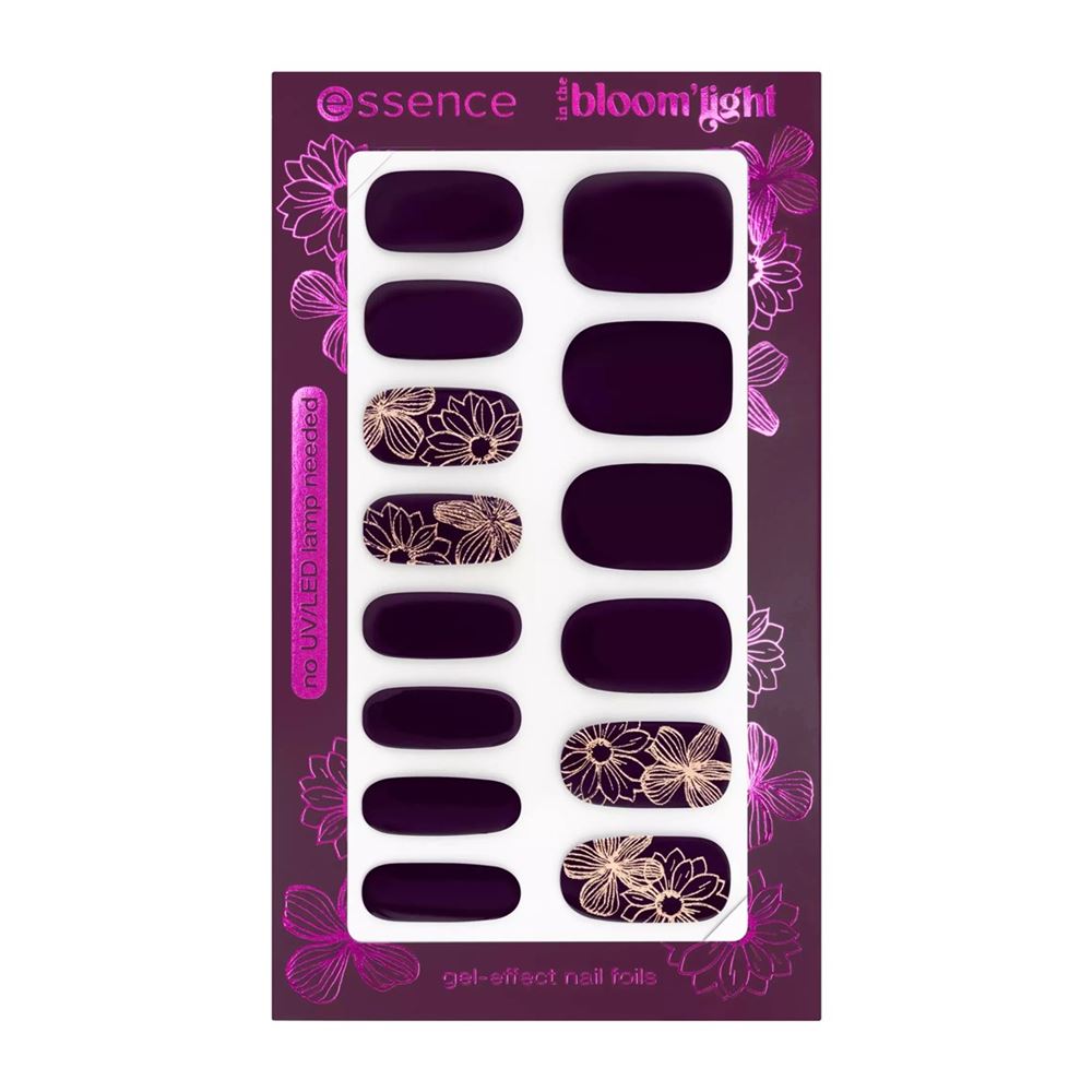 Essence Nail Care In The Bloom'light Gel-Effect Nail Foils  Полоски для ногтей