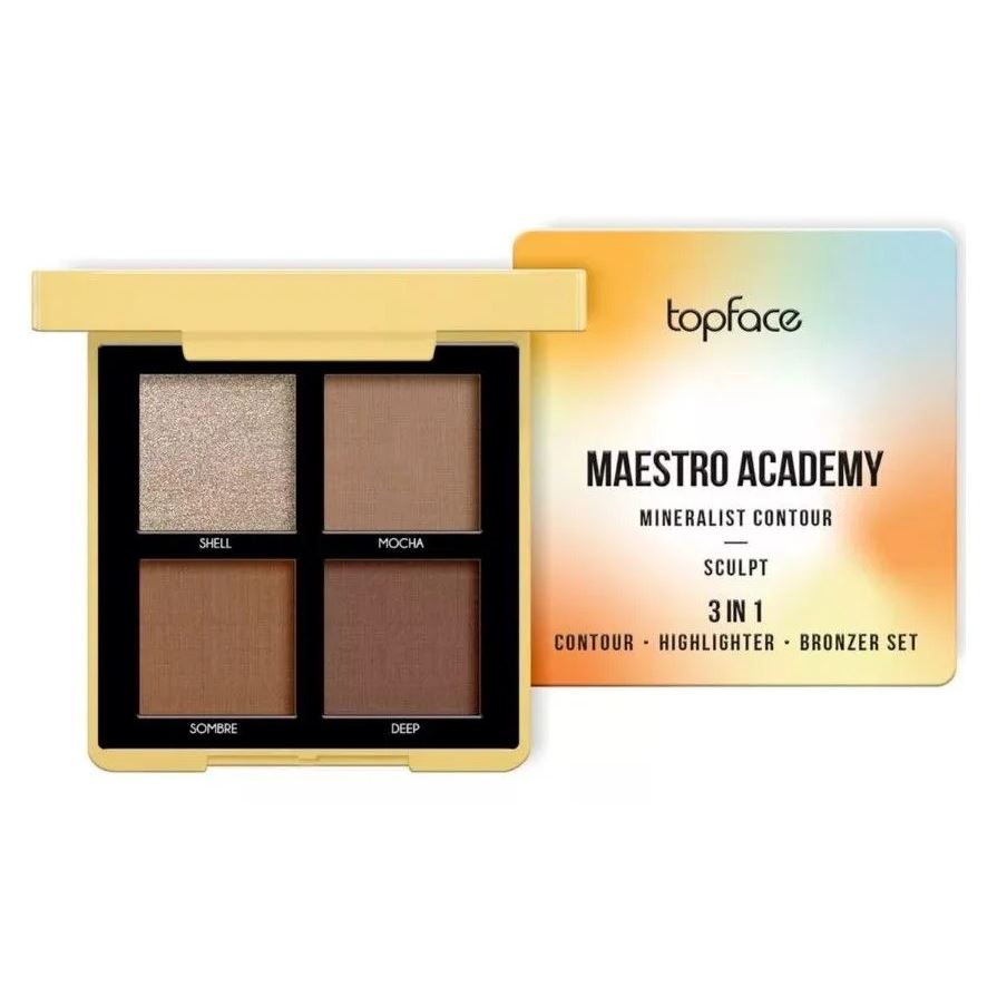 Topface Make Up Maestro Academy Mineralist Contour Палетка для контуринга 