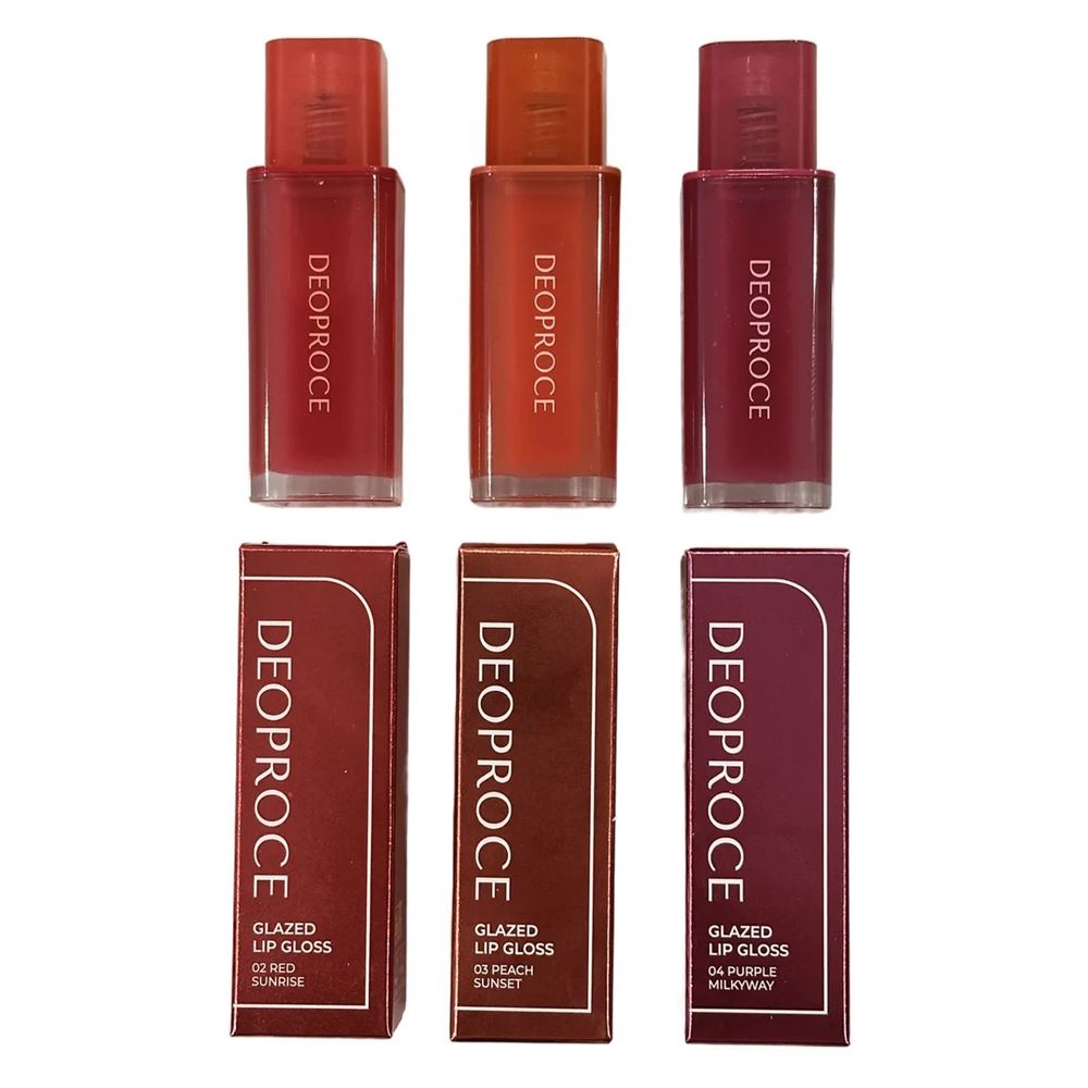 Deoproce Natural Skin Glazed Lip Gloss Блекс-плампер для губ для увеличения и обьема 