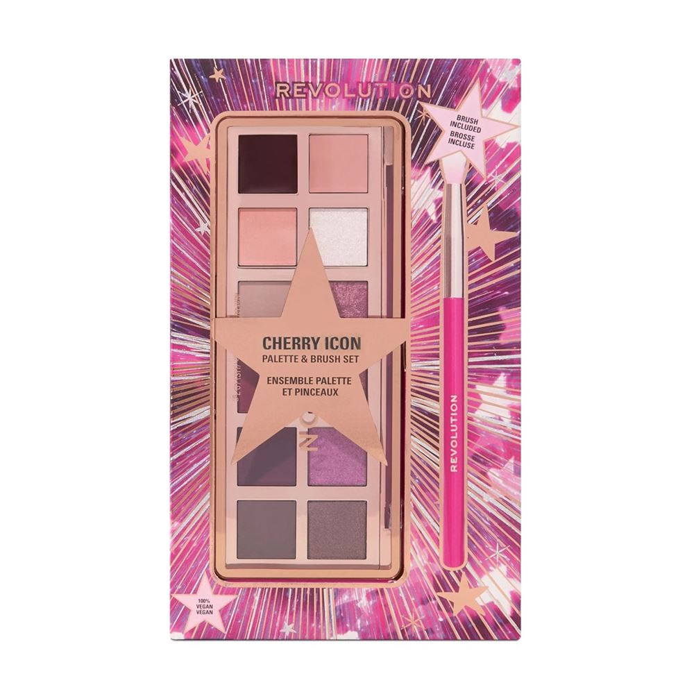 Revolution Makeup Make Up Cherry Icon Palette & Brush Set Подарочный набор