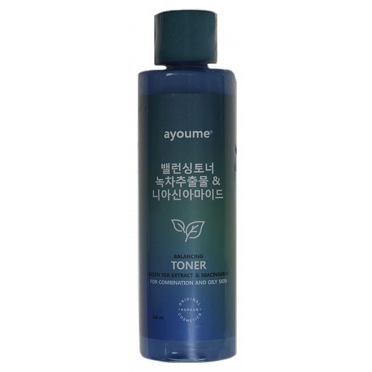 Ayoume Face Care Balancing Toner - Green Tea & Niacinamide Тонер для лица балансирующий с экстрактом зеленого чая и ниацинамидом