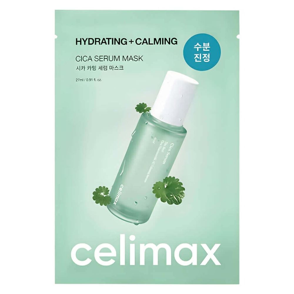 Celimax The Real Noni The Real Cica Hydrating+Calming Cica Serum Mask Маска на тканевой основе успокаивающая