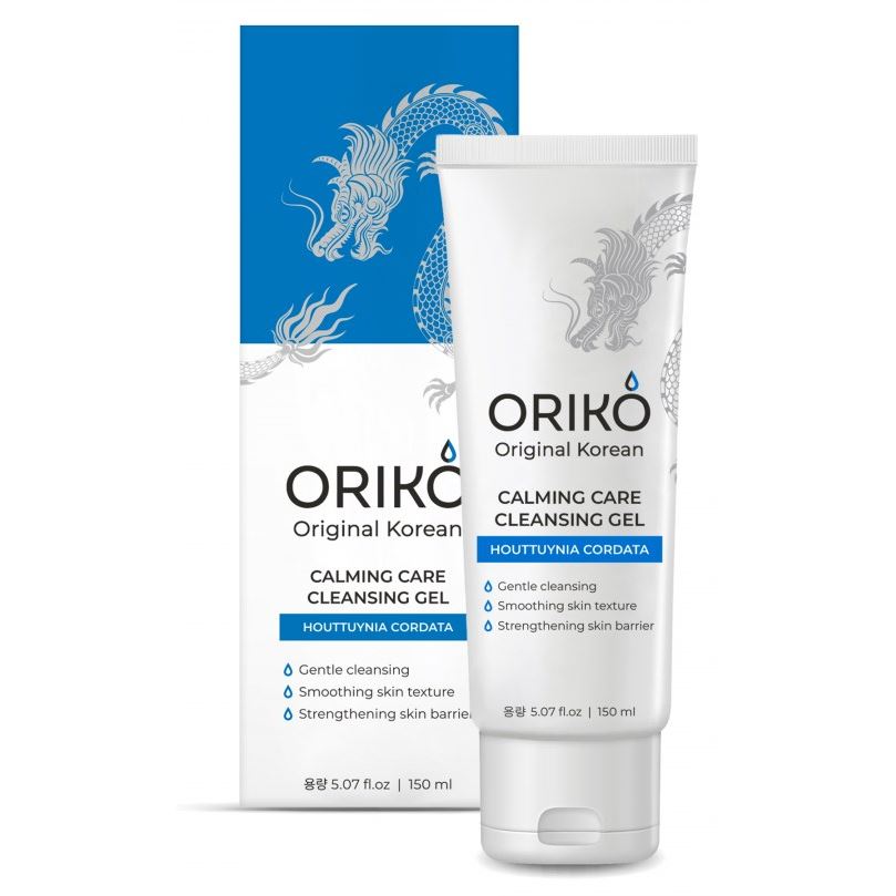 ORIKO Original Korean Calming Care Calming Care Cleansing Gel With Houttuynia Cordata Extract Успокаивающий гель для умывания с экстрактом хауттюйнии и гиалуроновой кислотой 