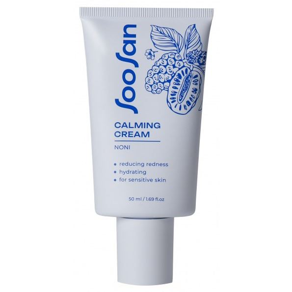 SooSan Face Care Calming Cream With Noni  Успокаивающий крем для лица с экстрактом нони для чувствительной кожи 