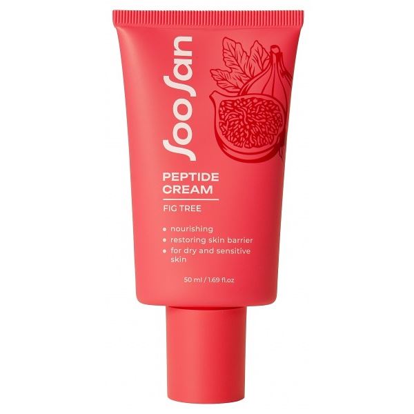 SooSan Face Care Peptide Cream With Fig Tree  Питательный крем для лица с экстрактом инжира и пептидами