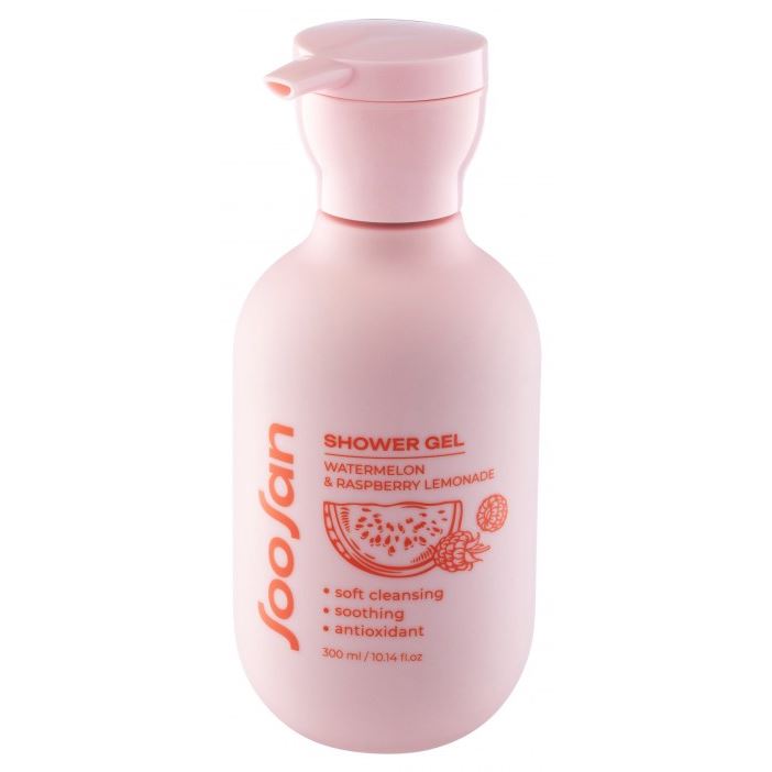 SooSan Body Care Shower Gel Watermelon & Raspberry Lemonade  Гель для душа с ароматом арбуза и малины